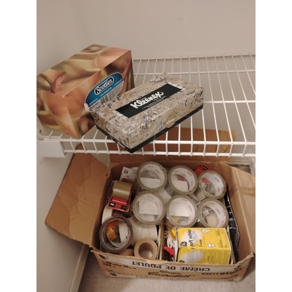 Home Owner Essentials - Packing Tape Light Bulbs & More