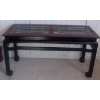 Image 1 : Elegant Wood & Glass Console Table/ Sofa Table  (52x16x28"tall)