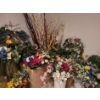 Image 3 : Large Assortment of Artificial Floral Decor- Also: Tall Curly Sticks 60 T, Some Holders Included