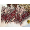 Image 2 : Floral Hand Block Print Table Linens w/ Chinese Folk Art Cut Paper Dragon & More