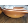 Image 3 : Pyrex 7 Piece Brown Ombre Stacking Bowls & Serving Dish w Lid