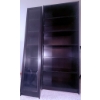 Image 2 : Black Wooden Bookcase Set with Glass Door and Open Shelves