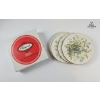 Image 3 : Vintage Cut Crystal Stemware And A Matching Decanter 8''INCHES HEIGHT , Coasters Floral Design