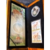 Image 1 : 2006 $5 White Tailed Deer Stamp & Fine Silver Coin Set 28 Grams