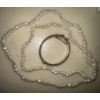 Image 1 : Pretty String Of Fresh Water Pearls w/ Child Size Silver Baglet