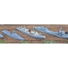 Image 3 : Militaria - Metal Ship/War Miniatures w/ Scene Building Accessories 