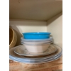 Image 6 : Vintage Corelle Dinnerware, Glassware, Mugs, and Stainless Steel Bowls