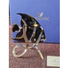 Image 2 : Swarovski Crystal Black Angelfish Figurine with Stand