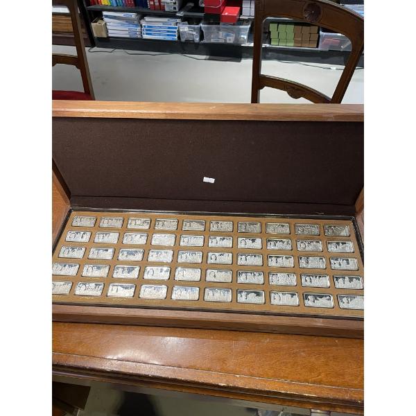 Franklin Mint 1000 Years of British Monarchy 925 Ingot Set 1973-1976 Each Piece 64.8g Total 104 oz