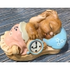 Image 5 : Pendelfin Sleeping Rabbits (Largest is 4" Long): 'Twins', 'Twins', 'Forty Winks', and 'Poppet'