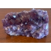 Image 2 : Vintage Pilgrim Cranberry Rib Optic Large Vase 11'tall, w/ Blown Clear Glass Ornaments & Amethyst 