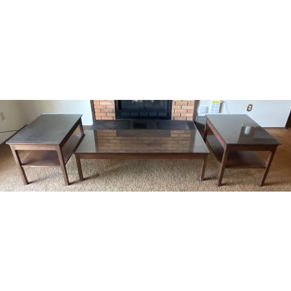 Coffee Table w/ Pair of Side Tables 