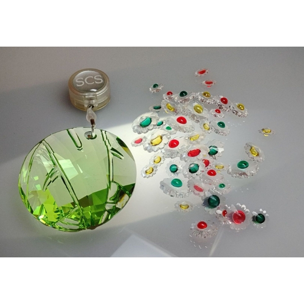 Swarovski Crystal Small Individual Flowers & Retractable Sun Catcher 