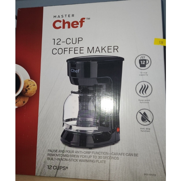 Master Chef 12 Cup Coffee Maker 43-1002-8