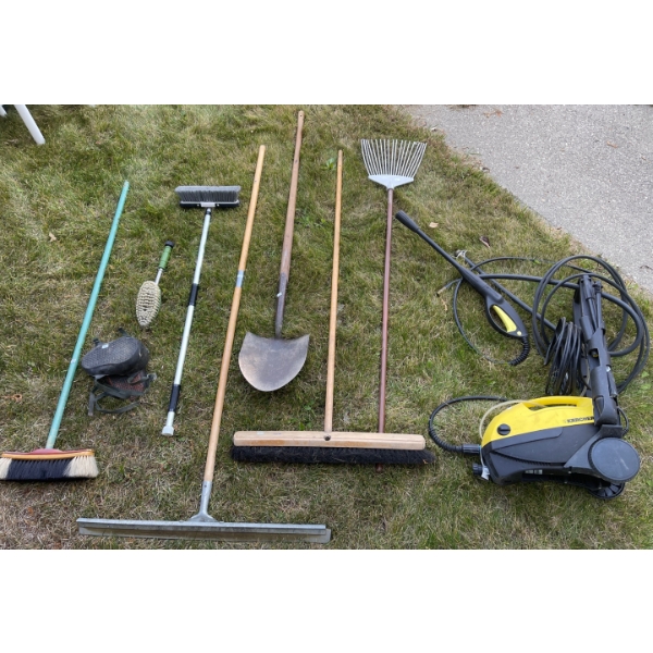 Garage/Shop Essentials - Karcher Pressure Washer, Shop Sweepers & More