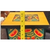 Image 3 : Artist Wooden Box with Decorative Plate, Sock Hangers, Horse Shoe Hook, Wooden Turtle