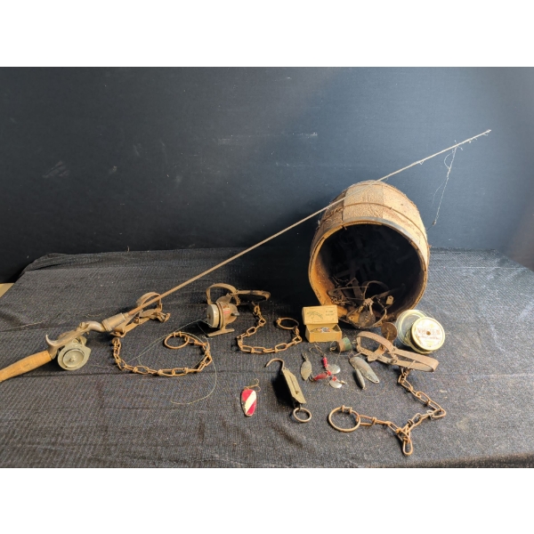 Antique Sportsman Collection - Small Animal Traps Fishing Gear & More
