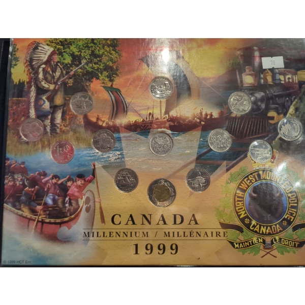 1999 Millennium 12 Month Quarters and Nunavut Toonie
