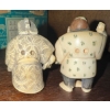 Image 2 : Hand Carved Ivory Japanese Netsuke Figurines 3.5T (2)
