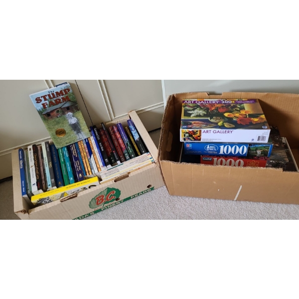 Fiction Book Collection (Horror/Ghost, Healing, Alberta) & Puzzles! 