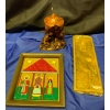 Image 1 : Wax Nativity Mold w/ Decorative Candle & Stained Glass Picture 7T