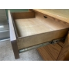 Image 3 : Oak 3 Drawer Wooden Nightstand 36W x 28H x 18D