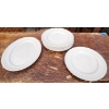 Image 1 : 8 Dinner Plates and 1 Serving Dish by Johnson Bros, Off White Color