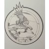 Image 2 : Print of Eagle Numbered 99/250, Artist: Calvin Cornish, 16 x 16 Framed Under Glass