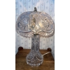 Image 3 : Wood Plant Stand 15x15x26 Crystal Touch Lamp Stuffed Horse/Unicorn Faux Follage & More