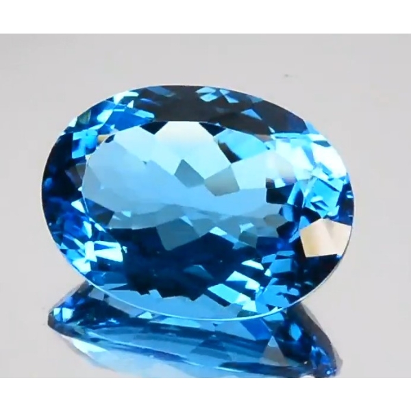41.68 ct Certified Royal Blue Topaz Gemstone ($10,420 Appraisal)