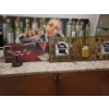 Image 1 : Decorative Bar Collection - Stained Glass Lager Sign w/ Bartender Painting 39x22 & More 