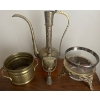 Image 1 : Brilliant Brass Bundle - Persain Samovar 14T Antique Door Knocker Candy Dish & More 