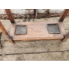 Image 10 : Beautiful Antique Hall Tree and Unique Wooden Storage Box on Stand - Measure's In Description