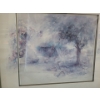 Image 3 : Framed Pastel Landscape Print Under Glass 26 w 23 h