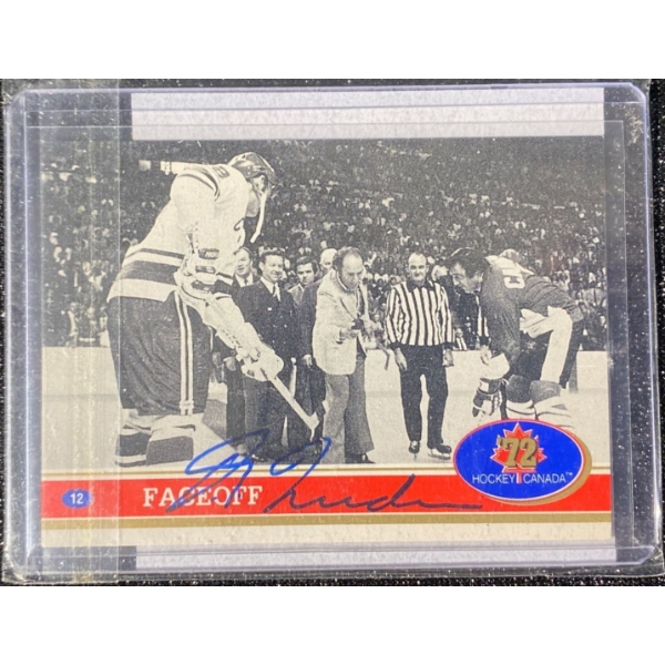 Authenticated Pierre Trudeau Signed Hockey Card