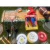 Image 3 : Complete Summer Yard & Games Pack  Frisbees, Sled, Croquet Set, Badminton, Ping Pong, Football, Lawn