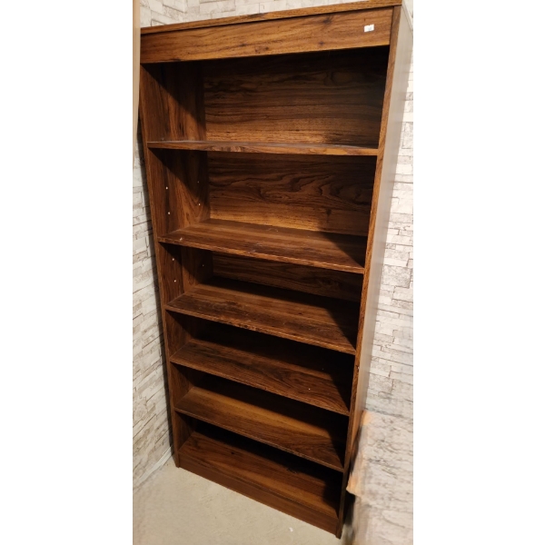 Bookcase Dark Brown Finish MDF 31 W, 16 D, 72 T (2nd)