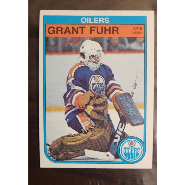 Grant Fuhr Oilers Goalie Hockey Card 1982 O-Pee-Chee 