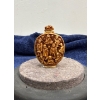 Image 1 : Wooden Carved Snuff Bottle 2.5H