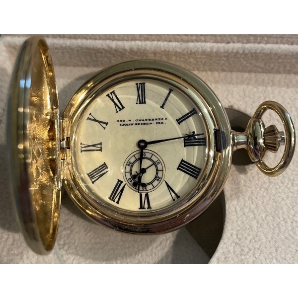 George W. Chatterton Watch Company Pocket Watch w/ COA