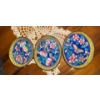 Image 2 : Stone Keepsake Box w/ Cloisonné Nesting Plates Portrait In Gold Gilt Frame & More