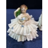 Image 2 : Meissen Dresden Sitting China Figurines (CANNOT SHIP)