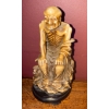 Image 6 : Brass & Copper Cauldrens w/ Damo The Founder Of Zen Buddhism Figurine 8"Tall