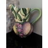 Image 5 : Unique Earthenware Hand-Painted Jug & Gold-Toned Anniversary Clock Featuring Roman 