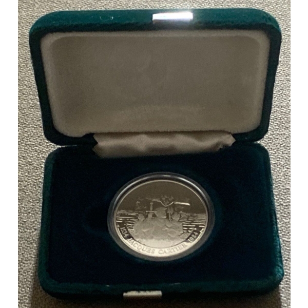 1984 Jacques Cartier Proof Dollar 92.5% Silver 25.175 Grams