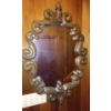 Image 1 : Antique Unique Solid Wood Rare Wall Mirror  26" x 37" tall