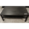 Image 1 : Black Coffee Table w/ Bottom Shelf 47 w, 18 h, 31 d and End Table 21.5 w, 18 h, 21.5 d