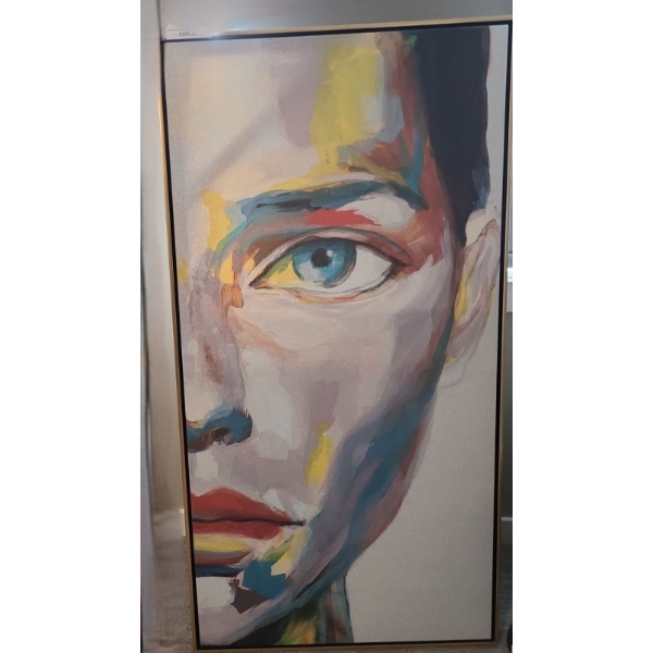 "Neon Portrait II" Face (Right) from Park Furniture 31.5w, 62 h
