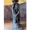 Image 4 : Pair of Lamps Incl. Wooden Sculpture Base - 27T 