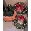 Image 2 : Holiday Decor Including LED Birch Tree, Wreaths, LED Garland & Ornaments
